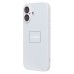 Чехол-накладка для Apple iPhone 16 (белый) ORG SM021 SafeMag