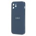 Чехол-накладка для Apple iPhone 12 (синий) ORG SM021 SafeMag