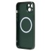 Чехол-накладка для Apple iPhone 15 Plus (зеленый) ORG SM021 SafeMag