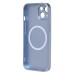 Чехол-накладка для Apple iPhone 15 (голубой) ORG SM021 SafeMag