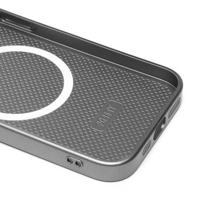 Чехол-накладка для Apple iPhone 15 (титановый) ORG SM021 SafeMag