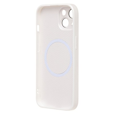 Чехол-накладка для Apple iPhone 15 (белый) ORG SM021 SafeMag