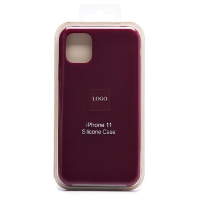 Чехол-накладка для Apple iPhone 11 (бордовый) ORG Soft Touch