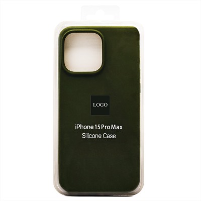 Чехол-накладка для Apple iPhone 15 Pro Max (темно-зеленый) ORG Soft Touch