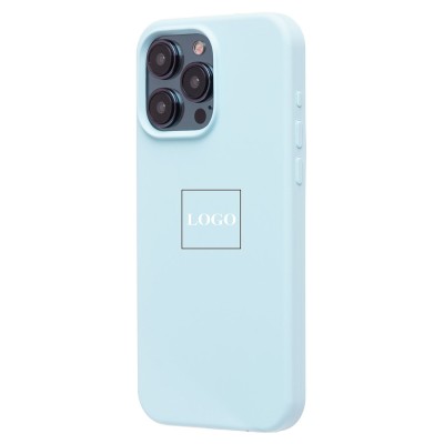 Чехол-накладка для Apple iPhone 15 Pro Max (пастельный синий) ORG Soft Touch