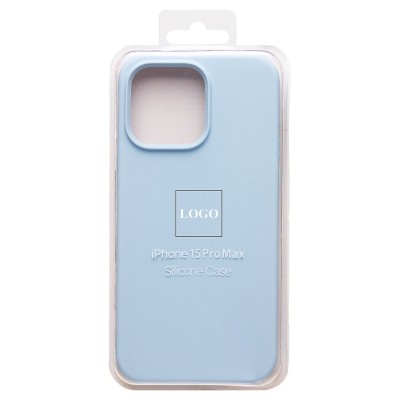 Чехол-накладка для Apple iPhone 15 Pro Max (пастельный синий) ORG Soft Touch