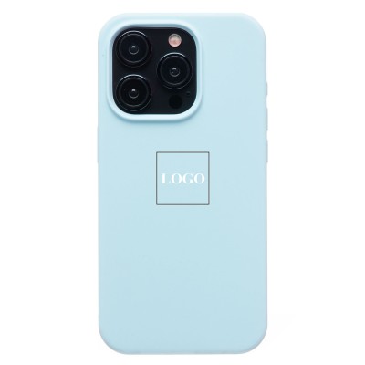 Чехол-накладка для Apple iPhone 15 Pro (пастельный синий) ORG Soft Touch