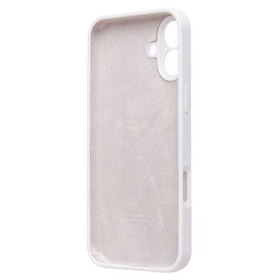 Чехол-накладка для Apple iPhone 16 Plus (белый) ORG Soft Touch