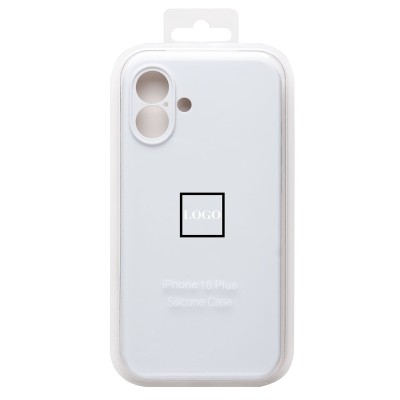 Чехол-накладка для Apple iPhone 16 Plus (белый) ORG Soft Touch