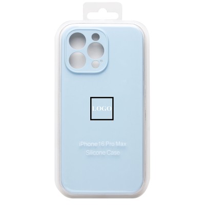 Чехол-накладка для Apple iPhone 16 Pro Max (пастельный синий) ORG Soft Touch