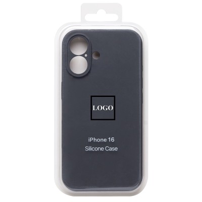 Чехол-накладка для Apple iPhone 16 (темно-серый) ORG Soft Touch