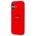Чехол-накладка для Apple iPhone 16 (красный) ORG Soft Touch