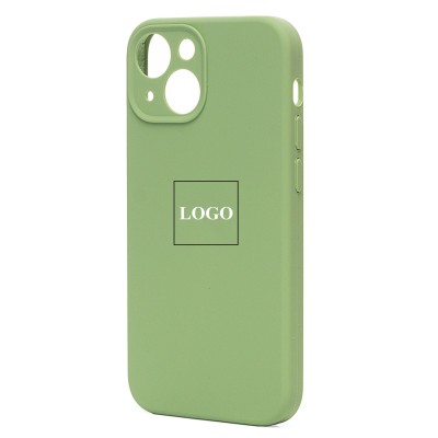 Чехол-накладка для Apple iPhone 13 mini (зеленый) ORG Soft Touch с закрытой камерой