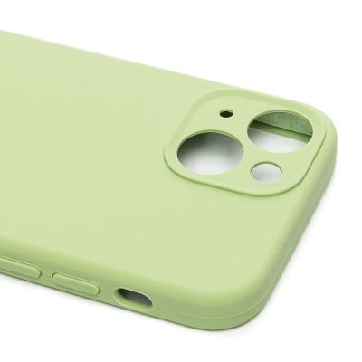 Чехол-накладка для Apple iPhone 13 mini (зеленый) ORG Soft Touch с закрытой камерой
