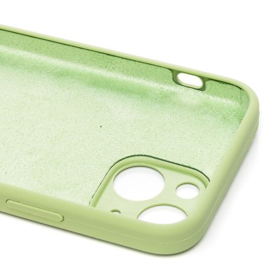 Чехол-накладка для Apple iPhone 13 mini (зеленый) ORG Soft Touch с закрытой камерой