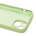Чехол-накладка для Apple iPhone 13 mini (зеленый) ORG Soft Touch с закрытой камерой