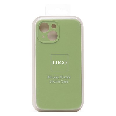 Чехол-накладка для Apple iPhone 13 mini (зеленый) ORG Soft Touch с закрытой камерой
