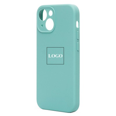 Чехол-накладка для Apple iPhone 13 mini (мятный) ORG Soft Touch с закрытой камерой