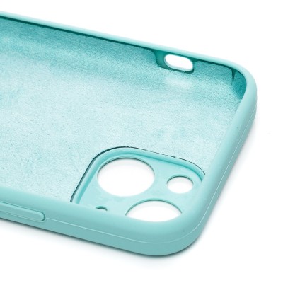 Чехол-накладка для Apple iPhone 13 mini (мятный) ORG Soft Touch с закрытой камерой