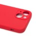 Чехол-накладка для Apple iPhone 13 mini (красный) ORG Soft Touch с закрытой камерой