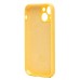 Чехол-накладка для Apple iPhone 13 mini (желтый) ORG Soft Touch с закрытой камерой