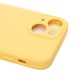 Чехол-накладка для Apple iPhone 13 mini (желтый) ORG Soft Touch с закрытой камерой