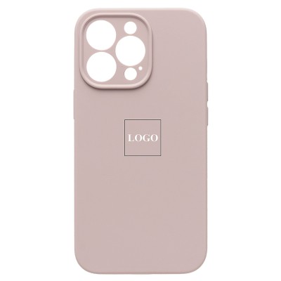 Чехол-накладка для Apple iPhone 13 Pro (бежевый) ORG Soft Touch с закрытой камерой