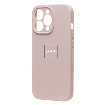Чехол-накладка для Apple iPhone 13 Pro (бежевый) ORG Soft Touch с закрытой камерой