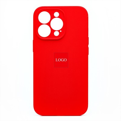 Чехол-накладка для Apple iPhone 13 Pro (красный) ORG Soft Touch с закрытой камерой