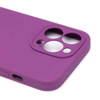 Чехол-накладка для Apple iPhone 13 Pro (фиолетовый) ORG Soft Touch с закрытой камерой