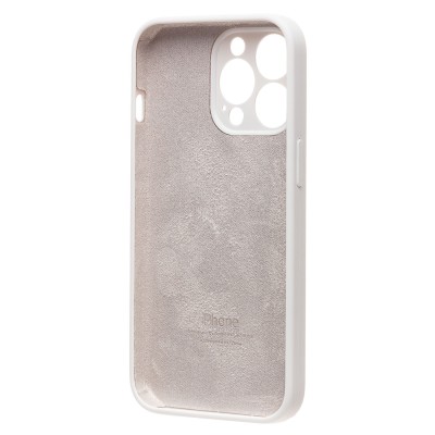 Чехол-накладка для Apple iPhone 13 Pro (белый) ORG Soft Touch с закрытой камерой