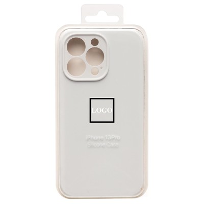 Чехол-накладка для Apple iPhone 13 Pro (белый) ORG Soft Touch с закрытой камерой