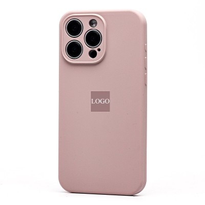 Чехол-накладка для Apple iPhone 15 Pro Max (бежевый) ORG Soft Touch с закрытой камерой