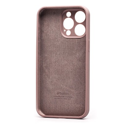 Чехол-накладка для Apple iPhone 15 Pro Max (бежевый) ORG Soft Touch с закрытой камерой
