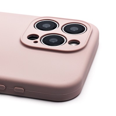 Чехол-накладка для Apple iPhone 15 Pro Max (бежевый) ORG Soft Touch с закрытой камерой