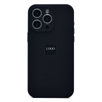 Чехол-накладка для Apple iPhone 15 Pro Max (черный) ORG Soft Touch с закрытой камерой