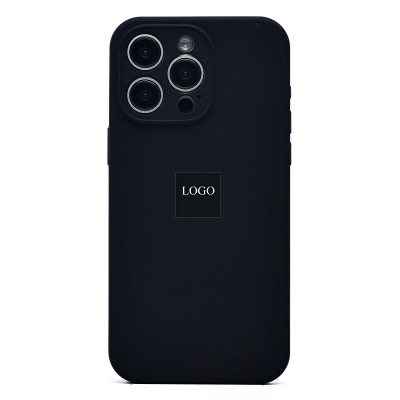 Чехол-накладка для Apple iPhone 15 Pro Max (черный) ORG Soft Touch с закрытой камерой