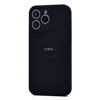 Чехол-накладка для Apple iPhone 15 Pro Max (черный) ORG Soft Touch с закрытой камерой
