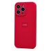 Чехол-накладка для Apple iPhone 15 Pro Max (бордовый) ORG Soft Touch с закрытой камерой