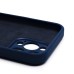 Чехол-накладка для Apple iPhone 15 Pro Max (темно-синий) ORG Soft Touch с закрытой камерой
