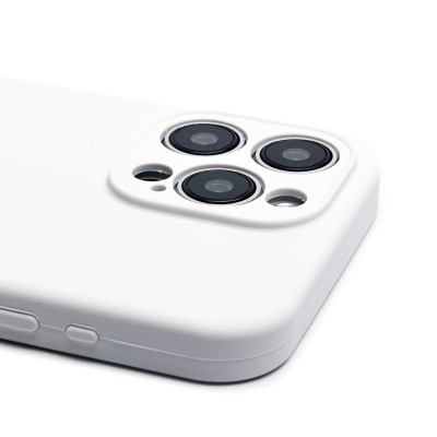 Чехол-накладка для Apple iPhone 15 Pro Max (белый) ORG Soft Touch с закрытой камерой