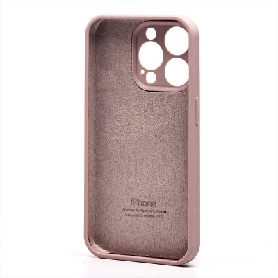 Чехол-накладка для Apple iPhone 15 Pro (бежевый) ORG Soft Touch с закрытой камерой