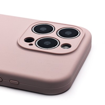 Чехол-накладка для Apple iPhone 15 Pro (бежевый) ORG Soft Touch с закрытой камерой