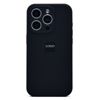 Чехол-накладка для Apple iPhone 15 Pro (черный) ORG Soft Touch с закрытой камерой
