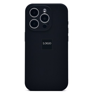 Чехол-накладка для Apple iPhone 15 Pro (черный) ORG Soft Touch с закрытой камерой