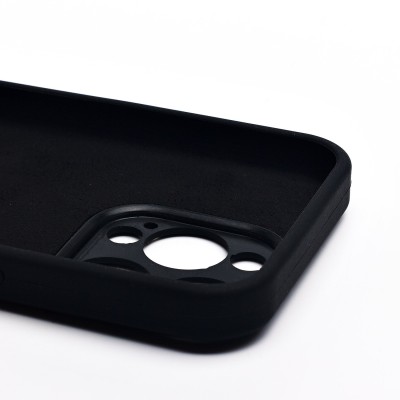 Чехол-накладка для Apple iPhone 15 Pro (черный) ORG Soft Touch с закрытой камерой