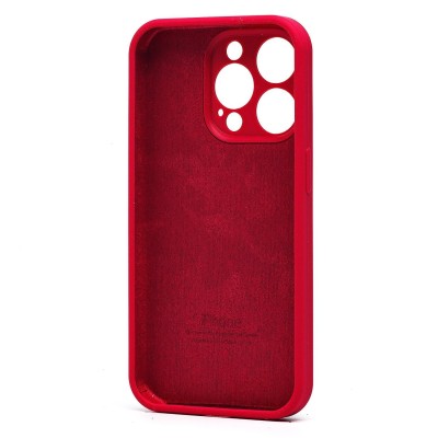 Чехол-накладка для Apple iPhone 15 Pro (бордовый) ORG Soft Touch с закрытой камерой