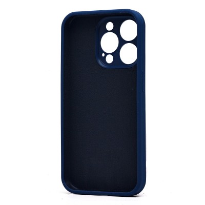 Чехол-накладка для Apple iPhone 15 Pro (темно-синий) ORG Soft Touch с закрытой камерой