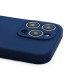 Чехол-накладка для Apple iPhone 15 Pro (темно-синий) ORG Soft Touch с закрытой камерой