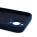 Чехол-накладка для Apple iPhone 15 Pro (темно-синий) ORG Soft Touch с закрытой камерой